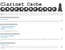 Tablet Screenshot of clarinetcache.com